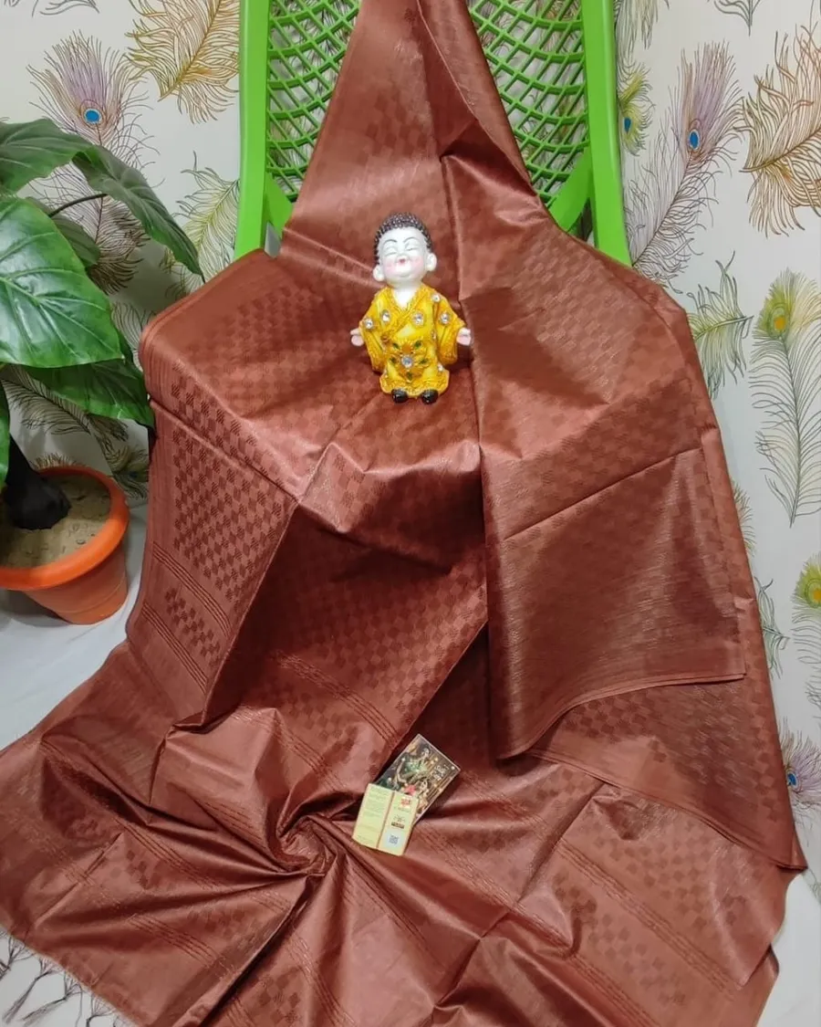 Kota Viscose Silk Saree With Self Weaving Design